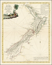 New Zealand Map By Antonio Zatta