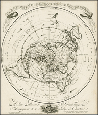 World, Northern Hemisphere and Polar Maps Map By Jean-Claude Dezauche