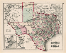 Texas Map By O.W. Gray