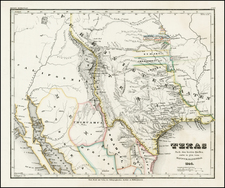 Texas, Plains, Southwest and Rocky Mountains Map By Joseph Meyer