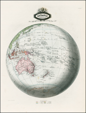 Polar Maps and Oceania Map By F.A. Garnier