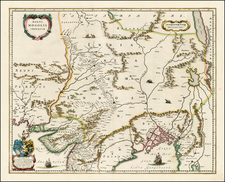 India and Central Asia & Caucasus Map By Willem Janszoon Blaeu