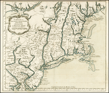 New England and Mid-Atlantic Map By Jacques Nicolas Bellin