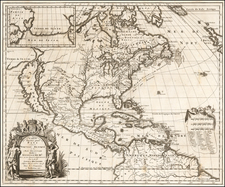 Midwest and North America Map By Louis de Hennepin