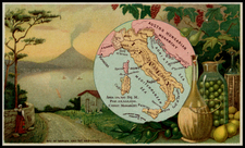 Italy Map By Arbuckle Brothers Coffee Co.