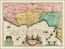 West Africa Map By Willem Janszoon Blaeu