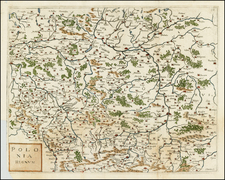 Poland Map By Gaspar Bouttats