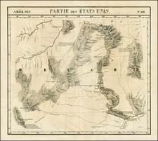 Plains and Rocky Mountains Map By Philippe Marie Vandermaelen