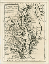 Mid-Atlantic and Southeast Map By Herman Moll