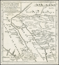 Southwest, Mexico, Baja California and California Map By Fr. Eusebio Kino / Inselin