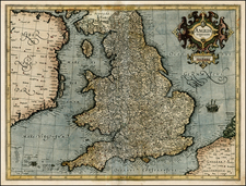 British Isles Map By Gerhard Mercator