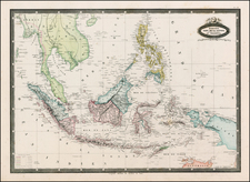 Southeast Asia, Philippines and Other Islands Map By F.A. Garnier