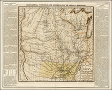 Texas, Midwest, Plains, Southwest and Rocky Mountains Map By Henry Charles Carey  &  Isaac Lea