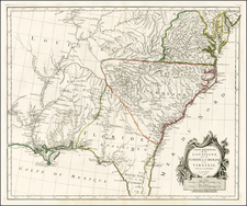 Mid-Atlantic, South and Southeast Map By Giovanni Antonio Remondini