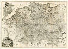 Europe, Netherlands, Switzerland, Poland, Hungary, Baltic Countries and Germany Map By Gottfried Von Bessel