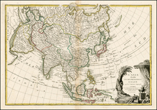 Asia Map By Jean Janvier