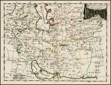 Central Asia & Caucasus and Middle East Map By George Louis Le Rouge