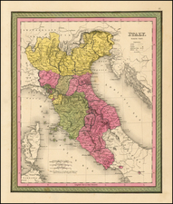 Italy Map By Henry Schenk Tanner