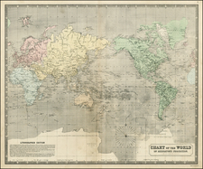 World and World Map By W. & A.K. Johnston