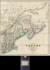 New England and Canada Map By Edward Stanford