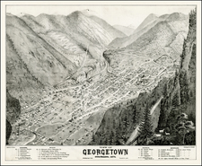 Southwest and Rocky Mountains Map By Strobridge Co. / Eli Sheldon Glover