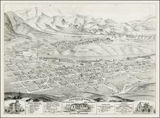 Southwest and Rocky Mountains Map By Strobridge Co. / Eli Sheldon Glover