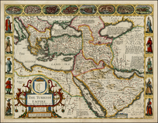 Russia, Ukraine, Turkey, Mediterranean, Middle East and Turkey & Asia Minor Map By John Speed