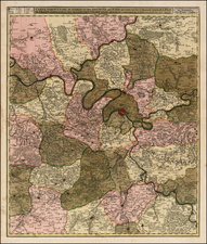 France Map By Nicolaes Visscher I