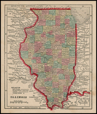 Midwest Map By Sidney Morse  &  Samuel Gaston