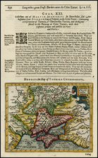 Russia, Baltic Countries, Central Asia & Caucasus and Russia in Asia Map By Jodocus Hondius / Samuel Purchas