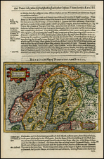 Scandinavia Map By Jodocus Hondius / Samuel Purchas