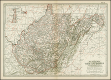 Mid-Atlantic and South Map By The Century Company