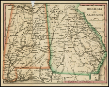 South and Southeast Map By William Darby