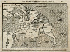 Asia, Asia, China, Southeast Asia, Comic & Anthropomorphic and Curiosities Map By Heinrich Bunting