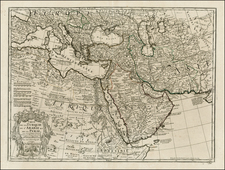 Ukraine, Balkans, Turkey, Mediterranean, Central Asia & Caucasus, Middle East, Turkey & Asia Minor and North Africa Map By Jean-Claude Dezauche