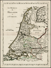 Netherlands Map By George Louis Le Rouge