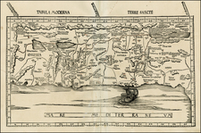 Holy Land Map By Martin Waldseemüller