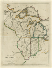 Midwest and Plains Map By Mathew Carey