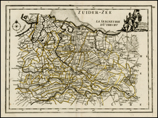 Netherlands Map By George Louis Le Rouge