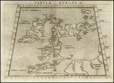 British Isles Map By Girolamo Ruscelli