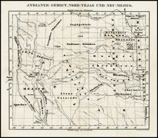 Texas, Plains and Southwest Map By Josiah Gregg