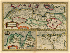 Egypt and North Africa Map By Henricus Hondius
