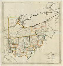 Midwest Map By Mathew Carey