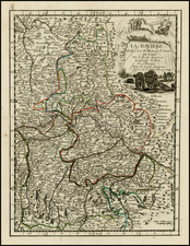 Germany Map By George Louis Le Rouge