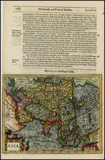 Asia, Asia, Australia & Oceania, Australia and Oceania Map By Jodocus Hondius / Samuel Purchas