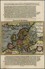 Europe and Europe Map By Jodocus Hondius / Samuel Purchas