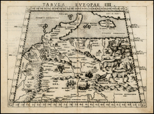 Baltic Countries, Scandinavia and Germany Map By Girolamo Ruscelli