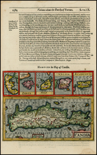 Mediterranean, Balearic Islands and Greece Map By Jodocus Hondius / Samuel Purchas