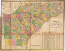 Southeast, Georgia, North Carolina and South Carolina Map By Anthony Finley