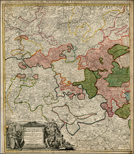 Germany Map By Johann Baptist Homann